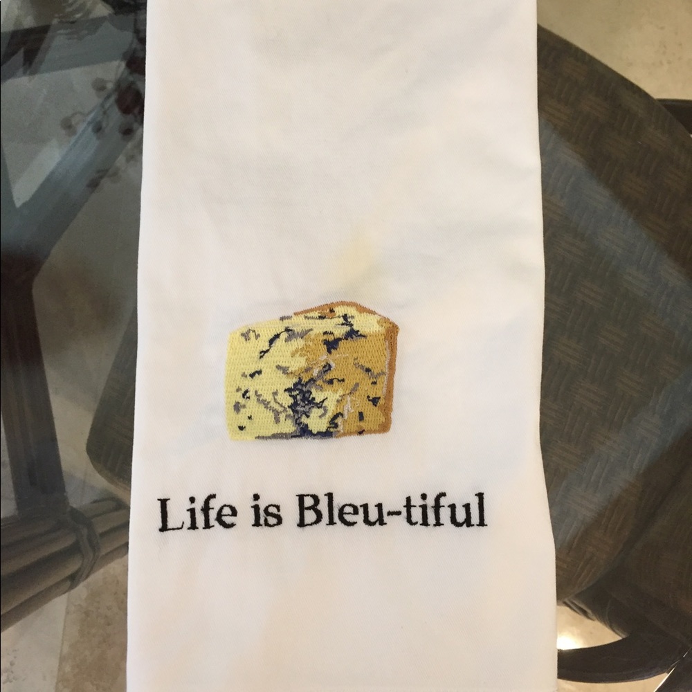 Beautiful embroidered kitchen towel